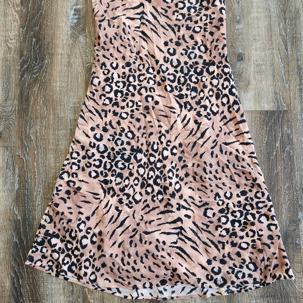 Paige Cicely Silk Faded Leopard Print Slip Dress Size XS NWT Sleeveless Knee - Picture 6 of 12